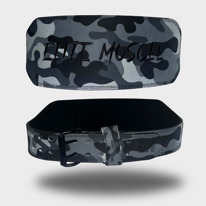 Camo Elite Muscle 6" Leather Lifting Belt